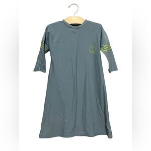 Crew Swim Girls V-Neck Swim Coverup Dress Size 6 Modest Tznius